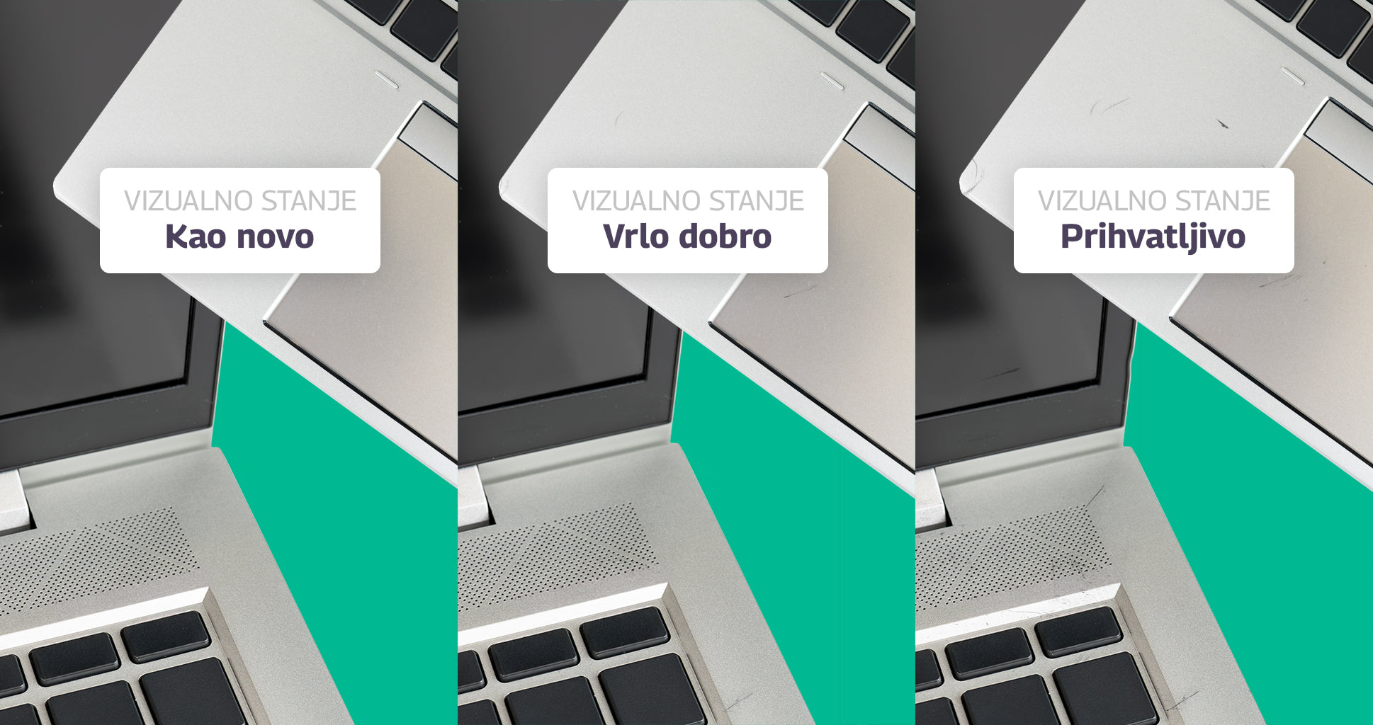 Vizualno stanje uređaja: Što znače naše klase kvalitete?