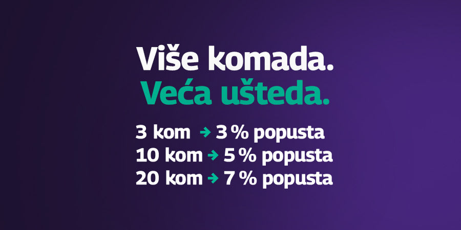 Više komada. Veća ušteda.